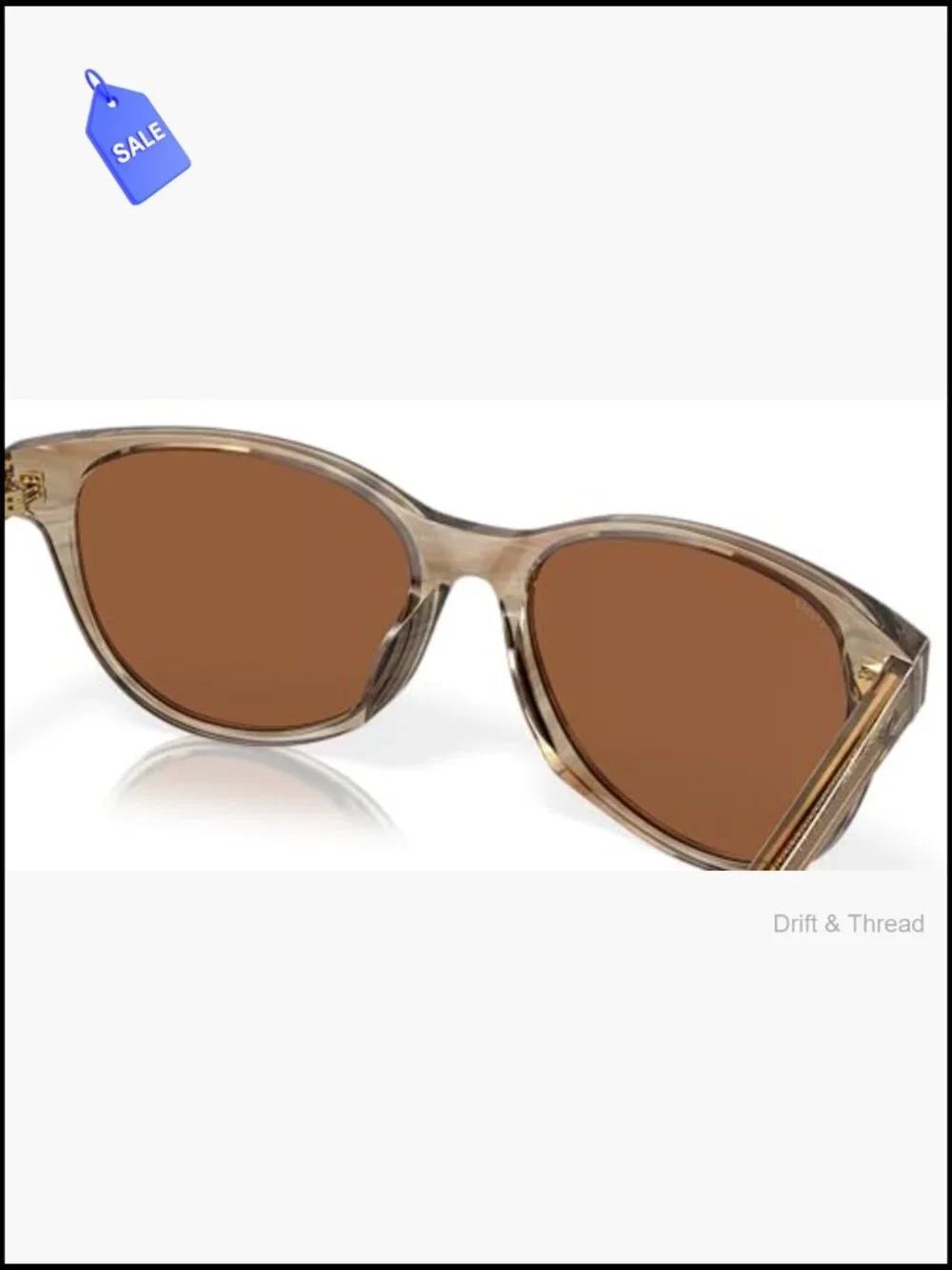 Cat Eye Acetate Sunglasses with Polarized 580G Glass Lenses